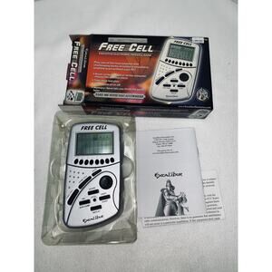 NOS Free Cell Electronic Handheld Game Excalibur Open Box For Photos